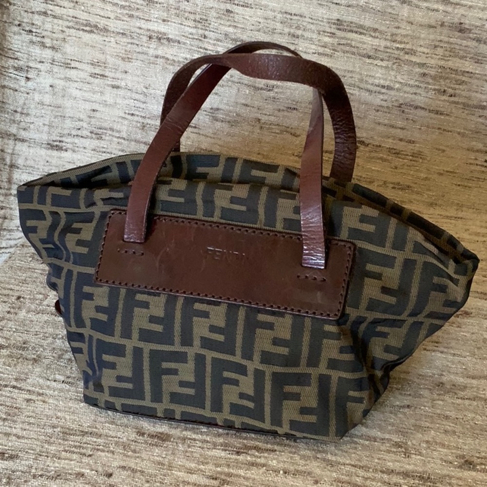 FENDI Zucca small folding purse/bag